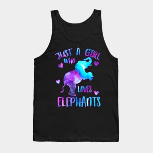 Just a girl who loves elephants Tank Top